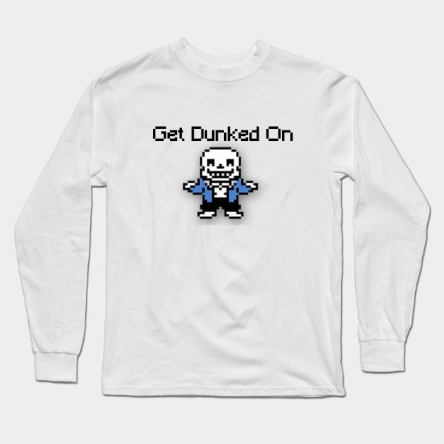 Undertale Sans Get Dunked On Long Sleeve T-Shirt by ControllerGeek